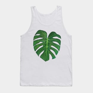 Funky Monstera Leaf Tank Top